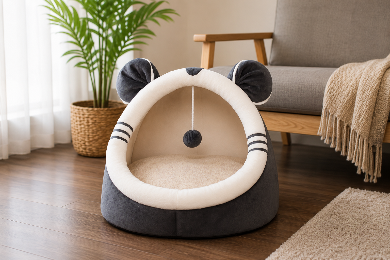 Cozy Winter Cat House